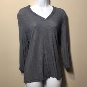New. Never worn. Navy and white designed top.